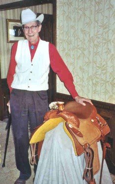 Skip Skipworth and saddle